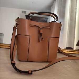 Tory Burch Tan Leather Crossbody Bag